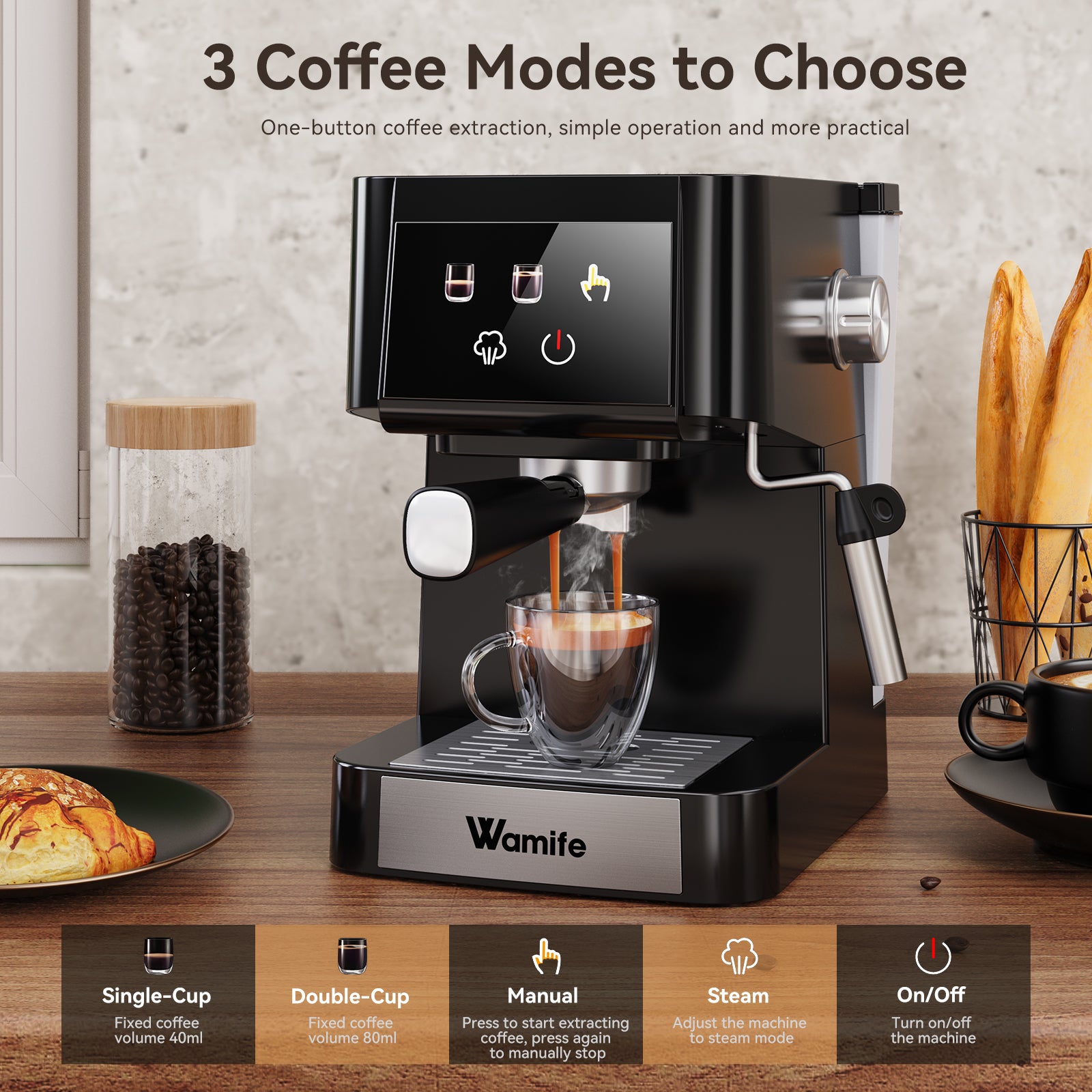 Espresso Coffee Machine - Wamife